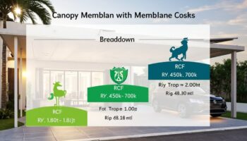 Biaya Pasang Kanopi Membrane Per Meter