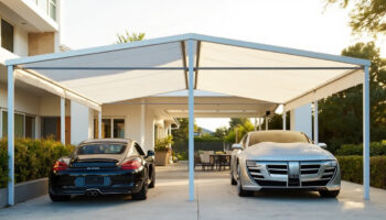 Kanopi Membrane untuk Carport: Material, Dimensi, dan Panduan Pemilihan