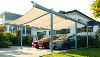 Kanopi Membrane untuk Carport: Material, Dimensi, dan Panduan Pemilihan