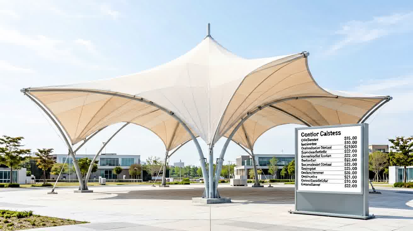 Faktor penentu harga kanopi membrane per meter persegi