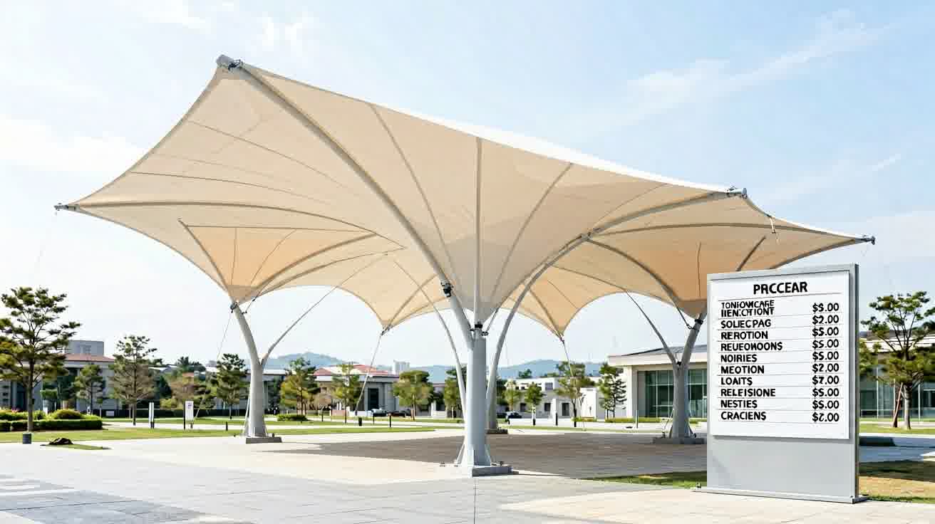 Faktor penentu harga kanopi membrane per meter persegi