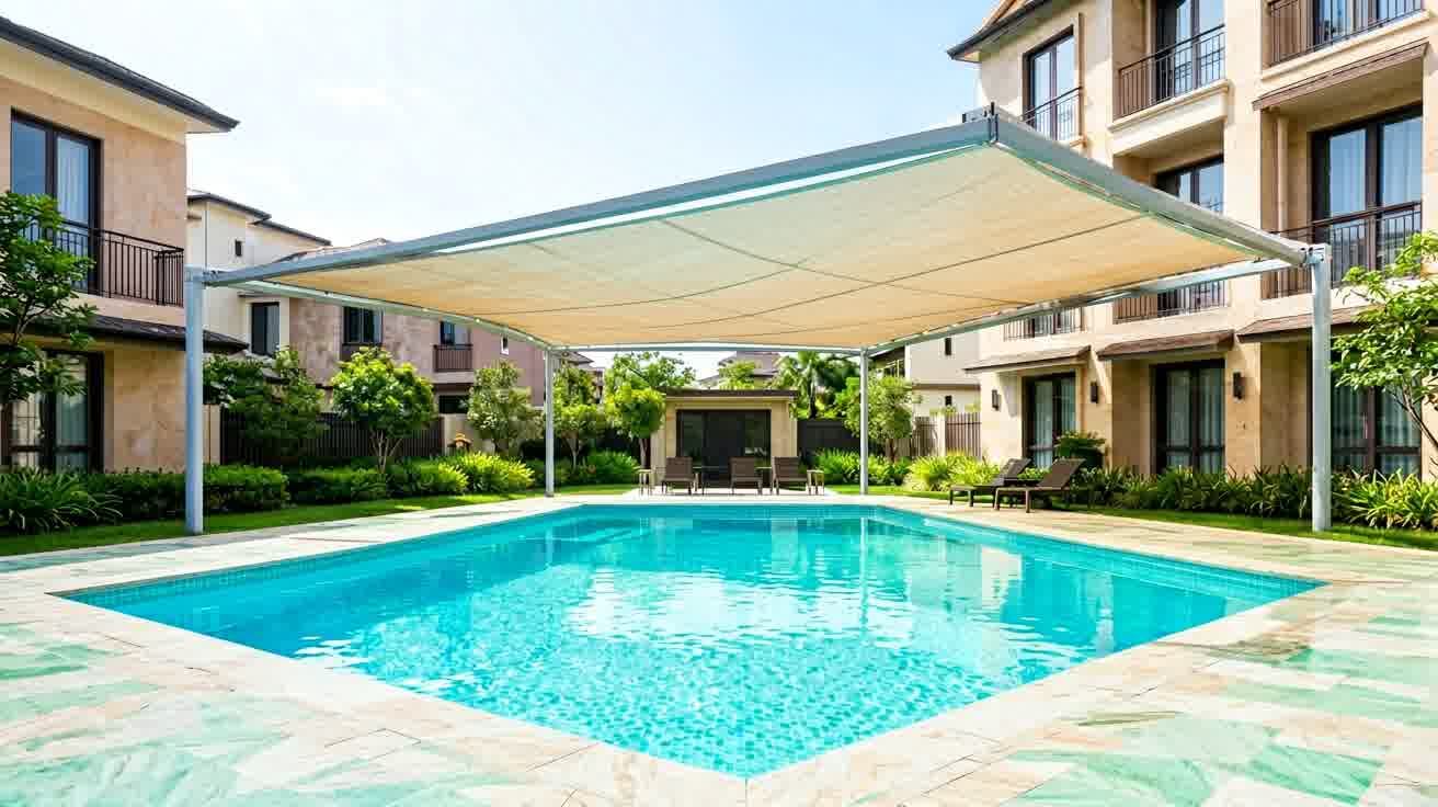 Estimasi biaya kanopi membrane untuk kolam renang