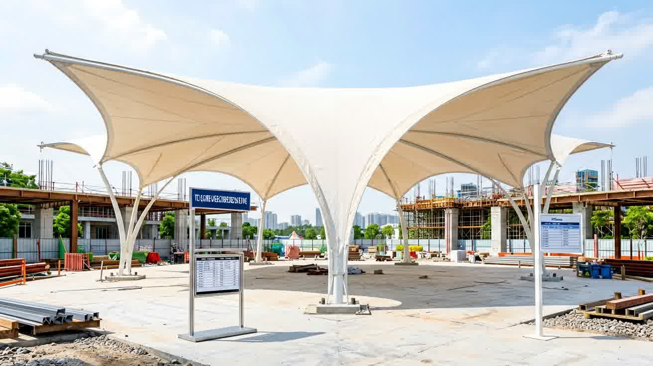 Rincian biaya kanopi membrane per meter perseki