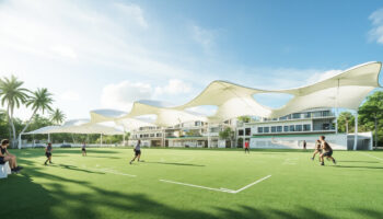 Kanopi Membrane untuk Olahraga: Shelter Lapangan Futsal, Basket, dan Tenis