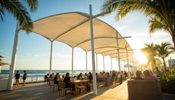 Kanopi Membrane untuk Waterfront: Shelter Pantai, Marina, dan Kawasan Tepi Air