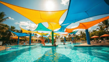 Kanopi Membrane untuk Waterpark: Tahan Chlorine dan UV untuk Area Rekreasi Air
