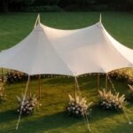 Tenda Membrane Acara Pernikahan Outdoor Tahap Pemasangan